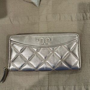 Rose Gold Tory Burch large wallet